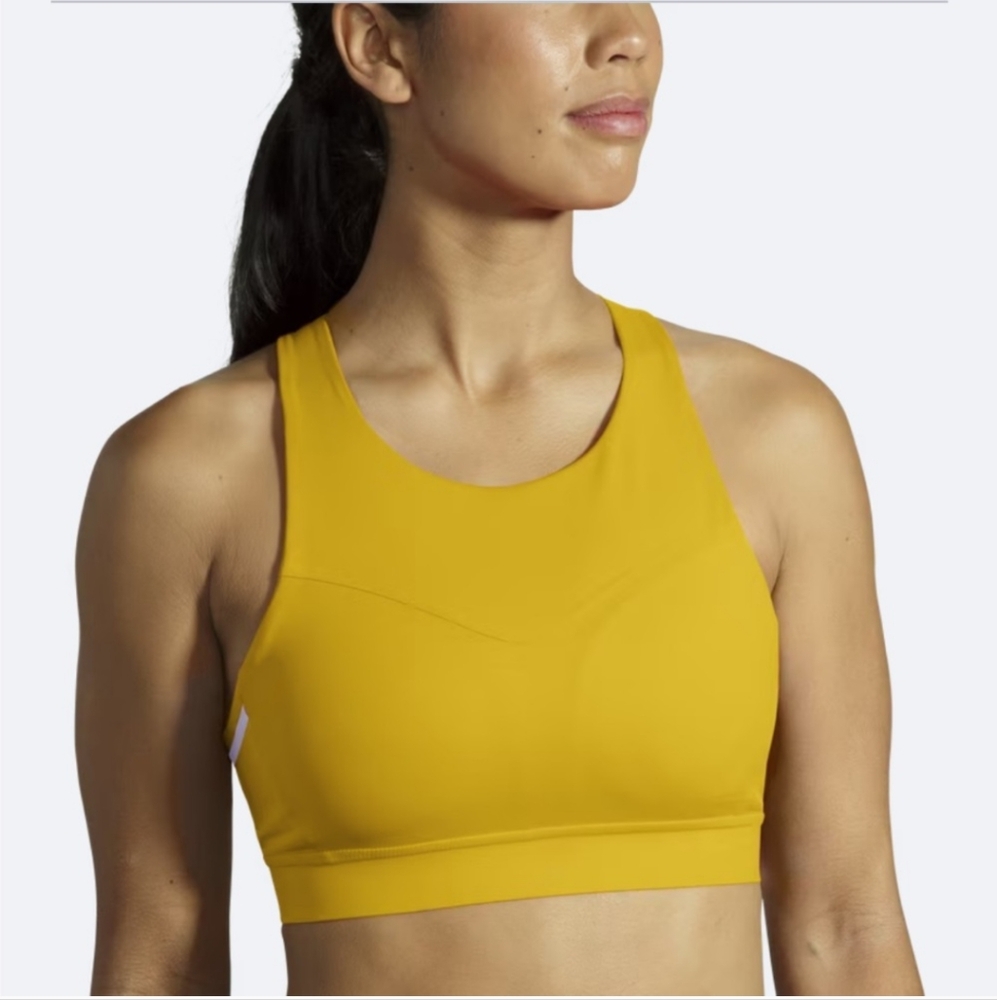 Brooks Sports Bra 36DD - 36E Drive Three-Pocket Run - Golden Hour Violet